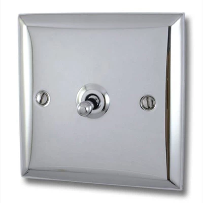 Vogue Polished Chrome Intermediate Toggle (Dolly) Switch