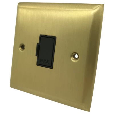 Vogue Satin Brass Unswitched Fused Spur