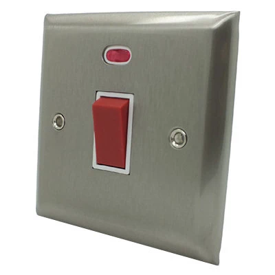 Vogue Satin Stainless Cooker (45 Amp Double Pole) Switch