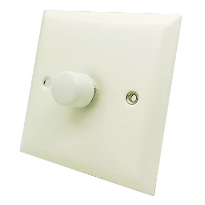Vogue White Push Light Switch
