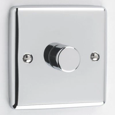 Warwick Polished Chrome Push Light Switch