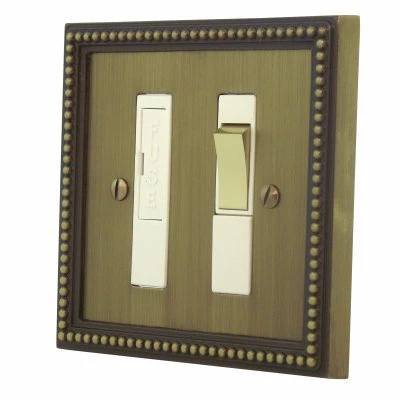 Westminster Antique Brass Plug Socket with USB Charging