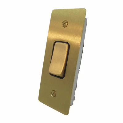 Executive Satin Brass Architrave Switches