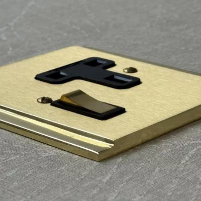 Art Deco Dual Satin | Polished Brass Profile