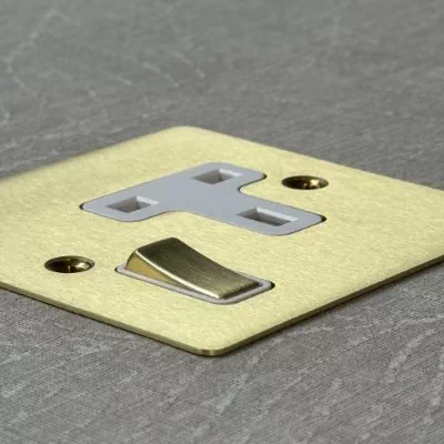 Satin Brass Sockets & Switches Range