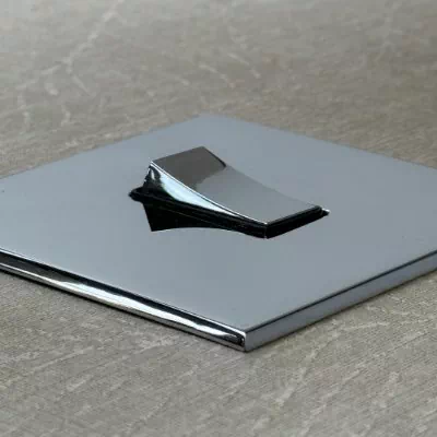 Screwless Square Polished Chrome Profile