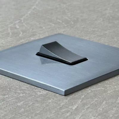 Screwless Square Satin Chrome Profile