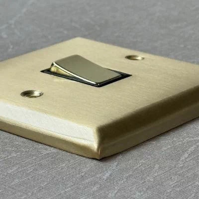 Satin Brass Sockets & Switches Range