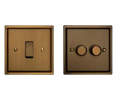 See the Art Deco Bronze Antique socket & switch range