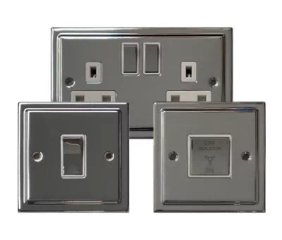 See the Art Deco Classic Polished Chrome socket & switch range