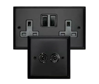 See the Art Deco Supreme Black socket & switch range