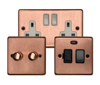 See the Classical Aged Burnished Copper socket & switch range