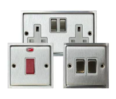 See the Elegance Satin Chrome socket & switch range