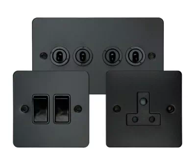 See the Flat Matt Black socket & switch range