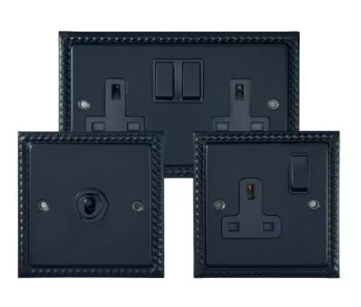 See the Georgian Black socket & switch range