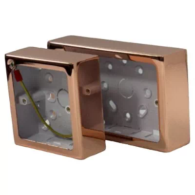 See the Polished Copper Metal Surface Mount Wall Boxes metal wall box range