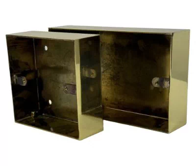 See the Polished Brass Metal Surface Mount Wall Boxes metal wall box range