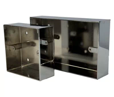 See the Polished Chrome Metal Surface Mount Wall Boxes metal wall box range