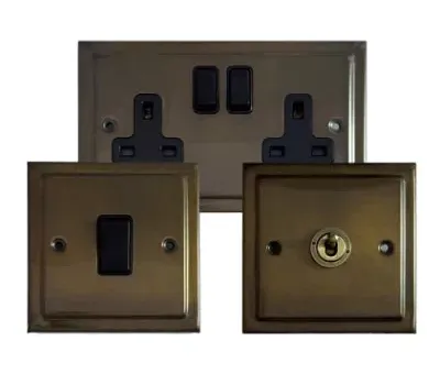 See the Victorian Bronze Antique socket & switch range