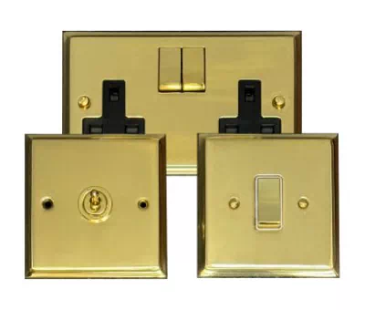 See the Victorian Premier Plus Polished Brass socket & switch range