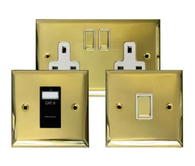 See the Vogue Polished Brass socket & switch range