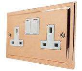 Polished Copper Sockets And Switches