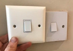 Large size 95mm sockets and switches