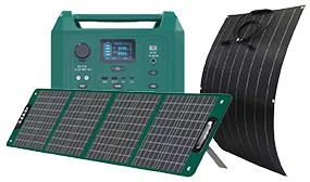 Portable Power via solar panels & battery storage