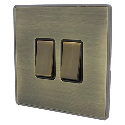 See the Antique Edge Surface System Components Antique Brass socket & switch range