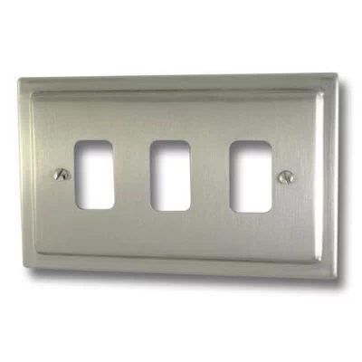 See the Art Deco Classic Grid Satin Nickel socket & switch range