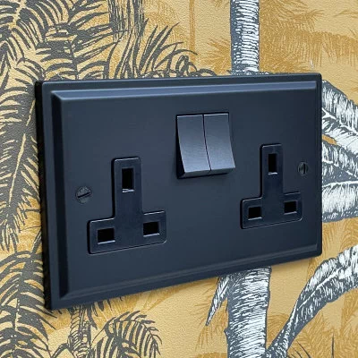 See the Art Deco Black socket & switch range