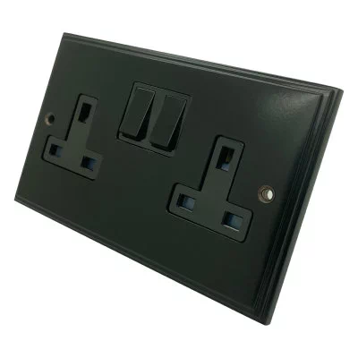 See the Art Deco Supreme Black socket & switch range