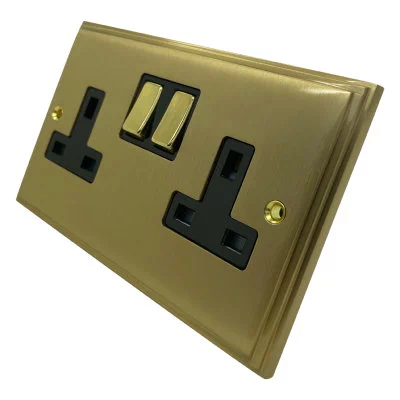 See the Art Deco Supreme Satin Brass socket & switch range