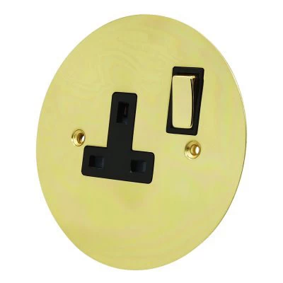 See the Disc Polished Brass socket & switch range