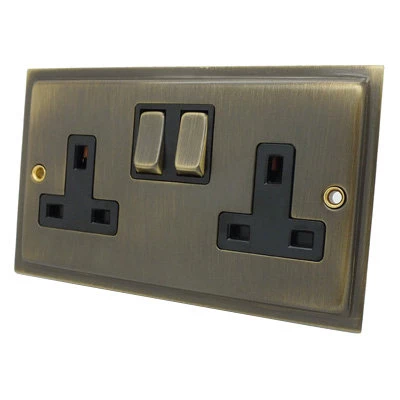 See the Elegance Antique Brass socket & switch range