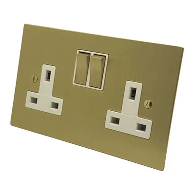 See the Executive Square Satin Brass socket & switch range