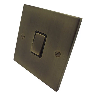 See the Low Profile Antique Brass socket & switch range