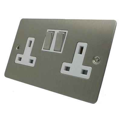 See the Flat Satin Stainless socket & switch range
