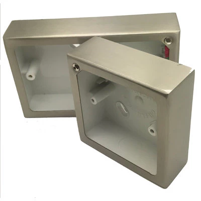 Satin Stainless Surface Mount Boxes (Wall Boxes) | SocketsAndSwitches.com