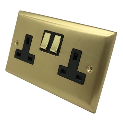 See the Vogue Satin Brass socket & switch range