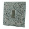 Light Granite | Satin Stainless Granite Stone Sockets & Switches