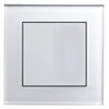 White Glass Chrome Trim RetroTouch Crystal Sockets & Switches