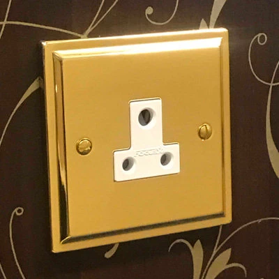 Art Deco Polished Brass Sockets & Switches