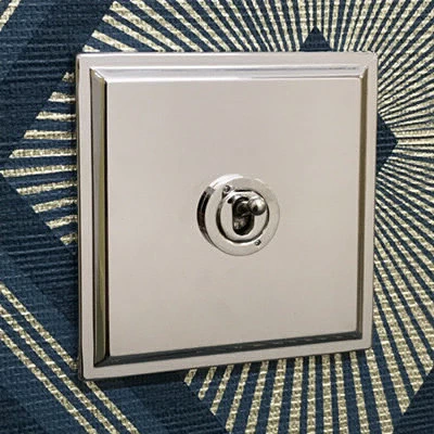 Art Deco Polished Nickel Sockets & Switches