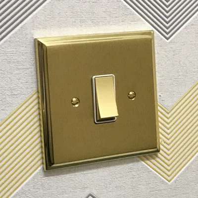 Duo Premier Plus Satin Brass Sockets & Switches
