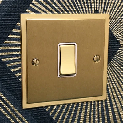 Duo Premier Satin Brass Sockets & Switches