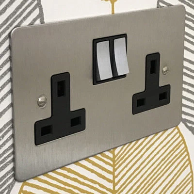 Executive Satin Stainless Sockets & Switches