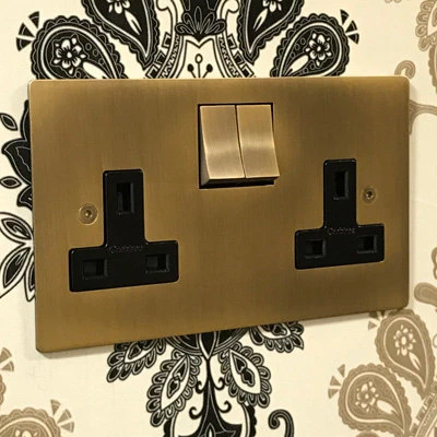 Seamless Antique Brass Sockets & Switches