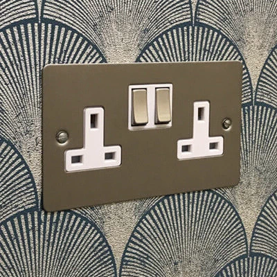 Flat Satin Stainless Sockets & Switches