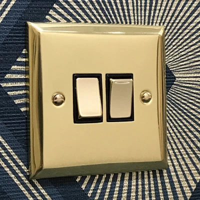 Vogue Polished Brass Sockets & Switches
